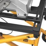 Miter Saw Stand With Wheels (DWX726), Yellow - Image 12
